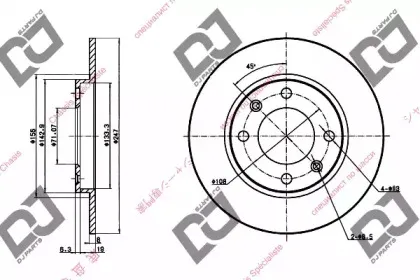 Тормозной диск DJ PARTS купить